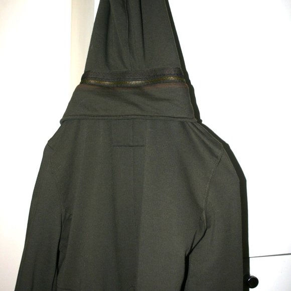 FREE PEOPLE Olive Cotton Tunic/Dress Empire Waist Medium 8/10 Skirt Part Lined - Picture 7 of 14